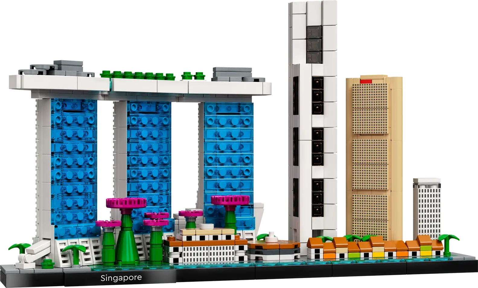 Compatible - Architecture - 21057 - Singapore City Skyline - 504 Pieces