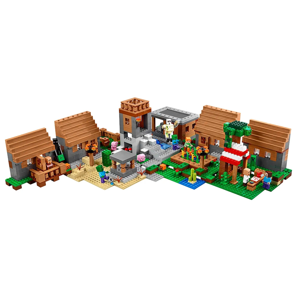 Compatible - Minecraft - 21128 - The Minecraft Village - 1600 Pieces