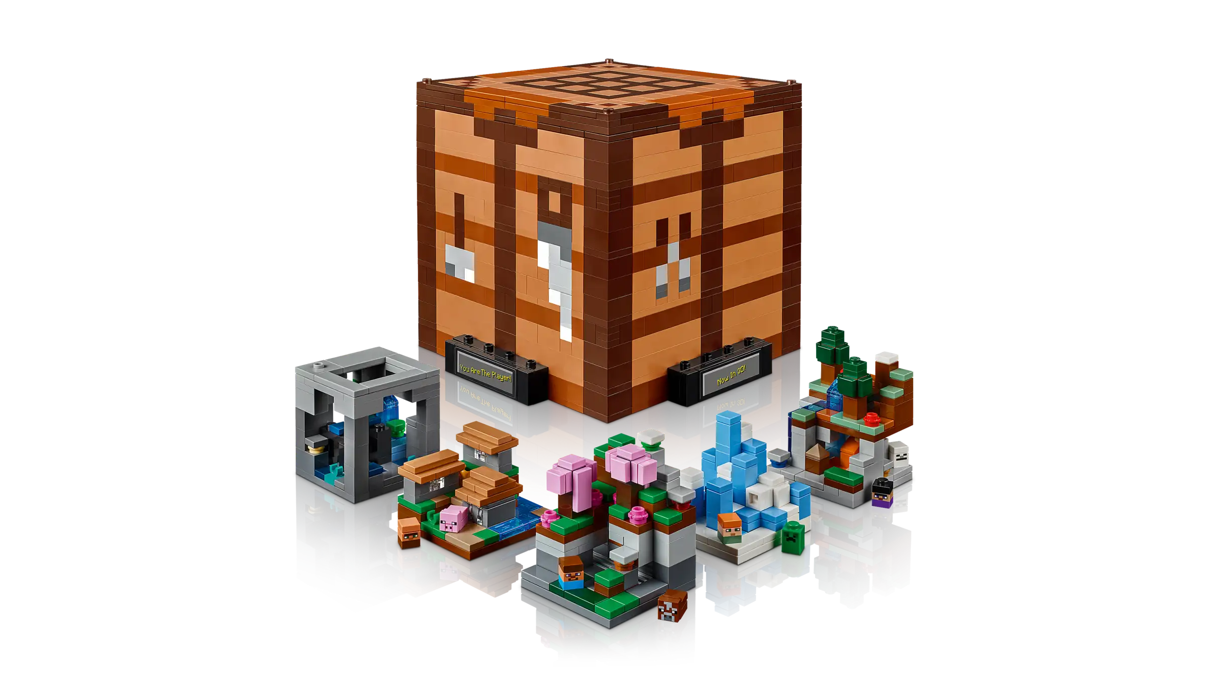 Compatible - Minecraft - 21265 - The Crafting Table - 1195 Pieces