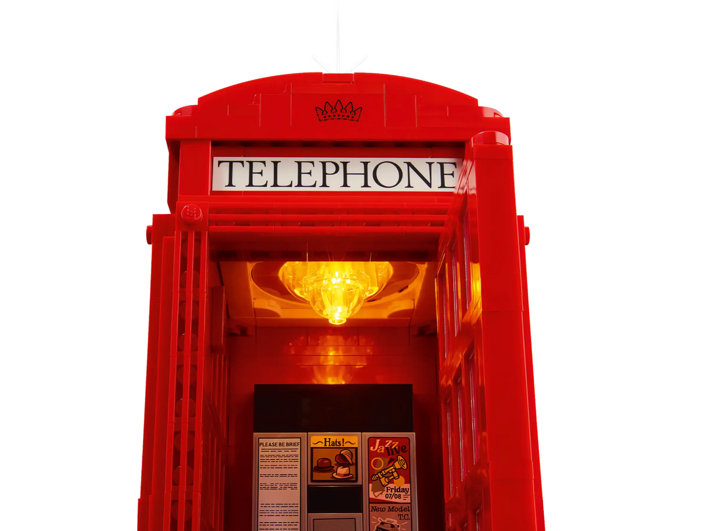 Compatible - 21347 - Red London Telephone Box - 1460 Pieces