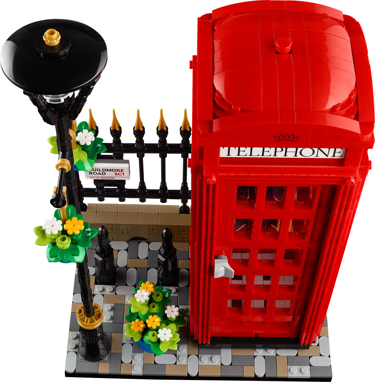 Compatible - 21347 - Red London Telephone Box - 1460 Pieces