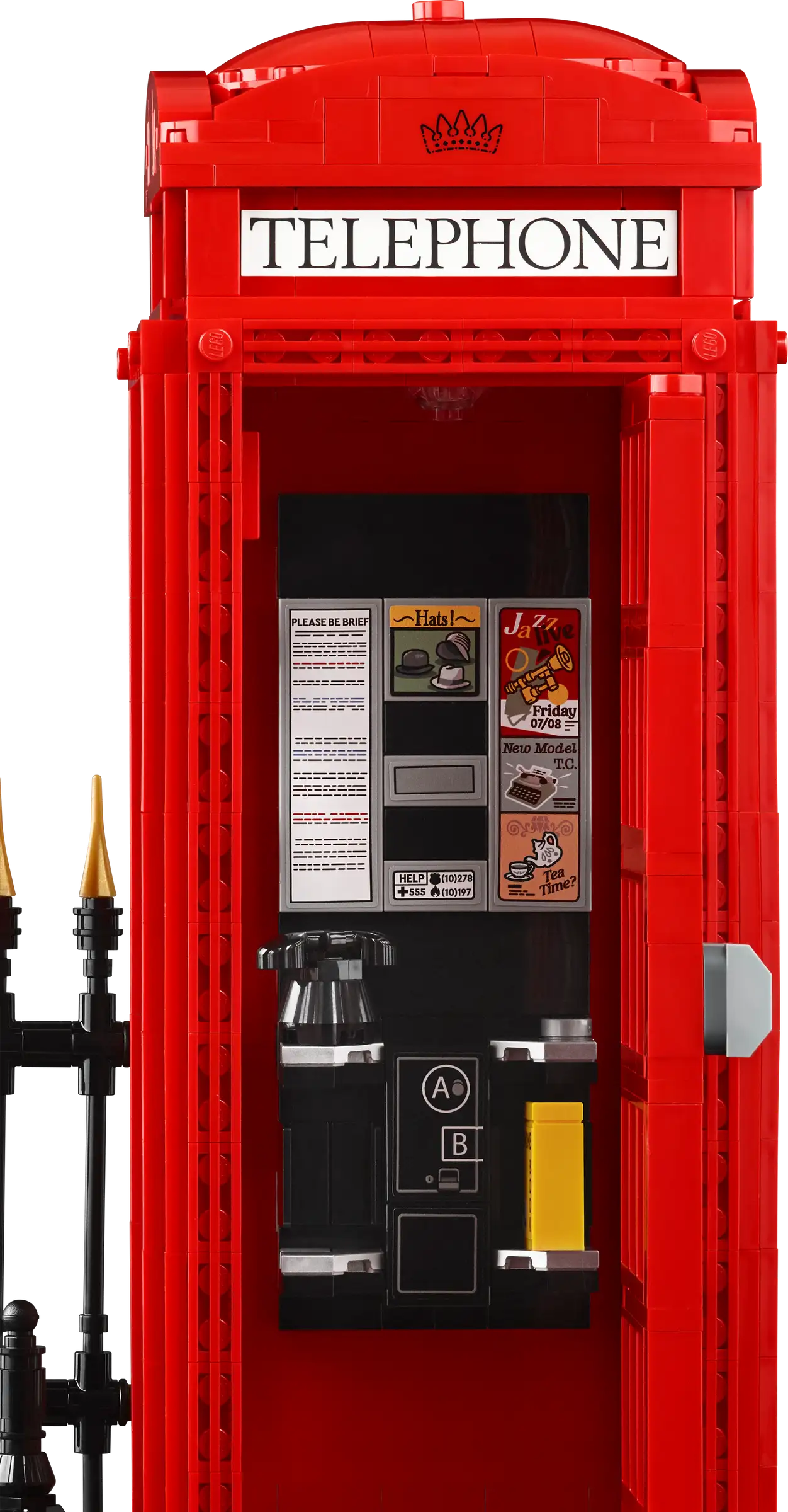 Compatible - 21347 - Red London Telephone Box - 1460 Pieces