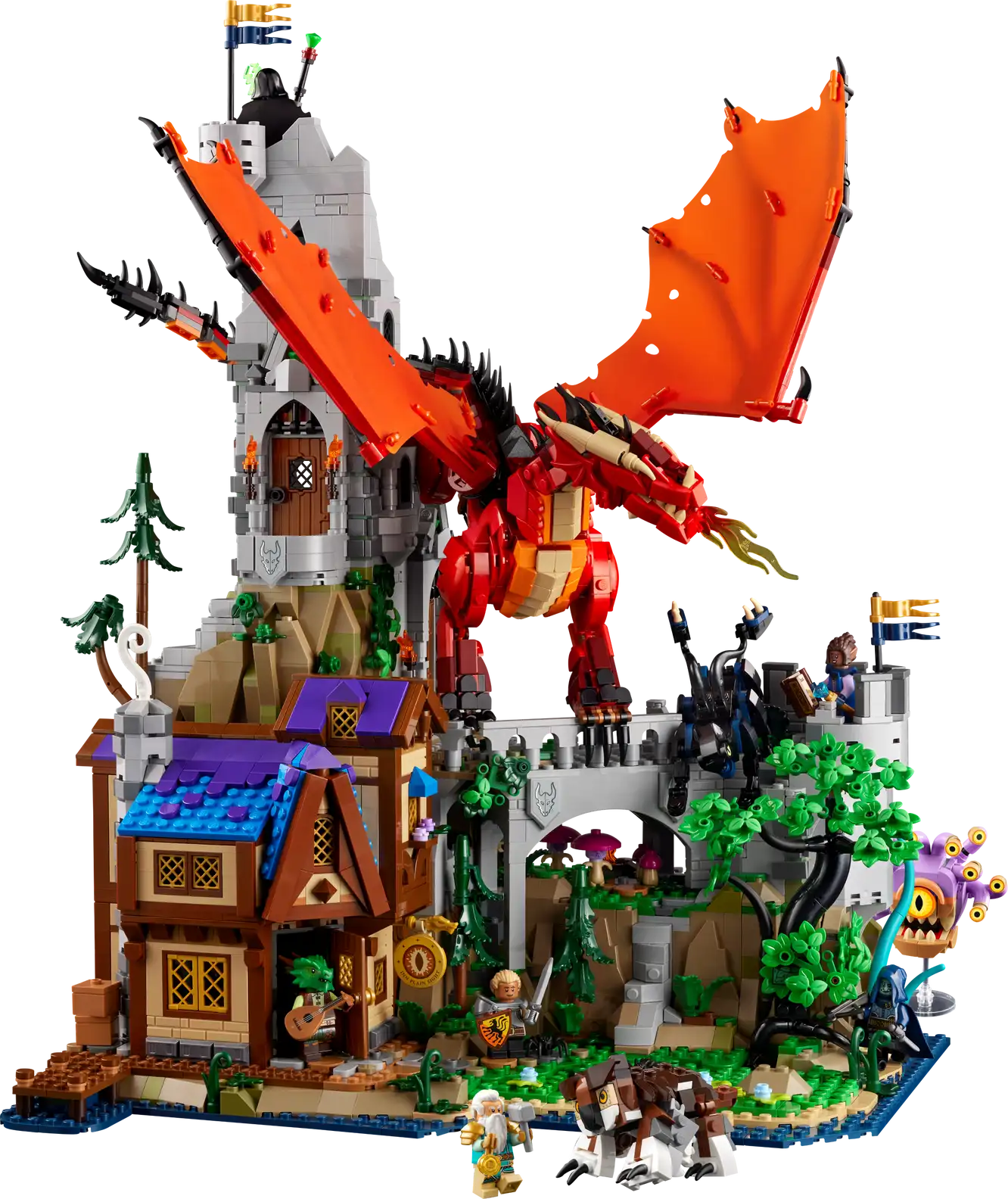 Compatible - IDEAS - 21348 - Dungeons And Dragons- Red Dragon's Tale - 3745 Pieces