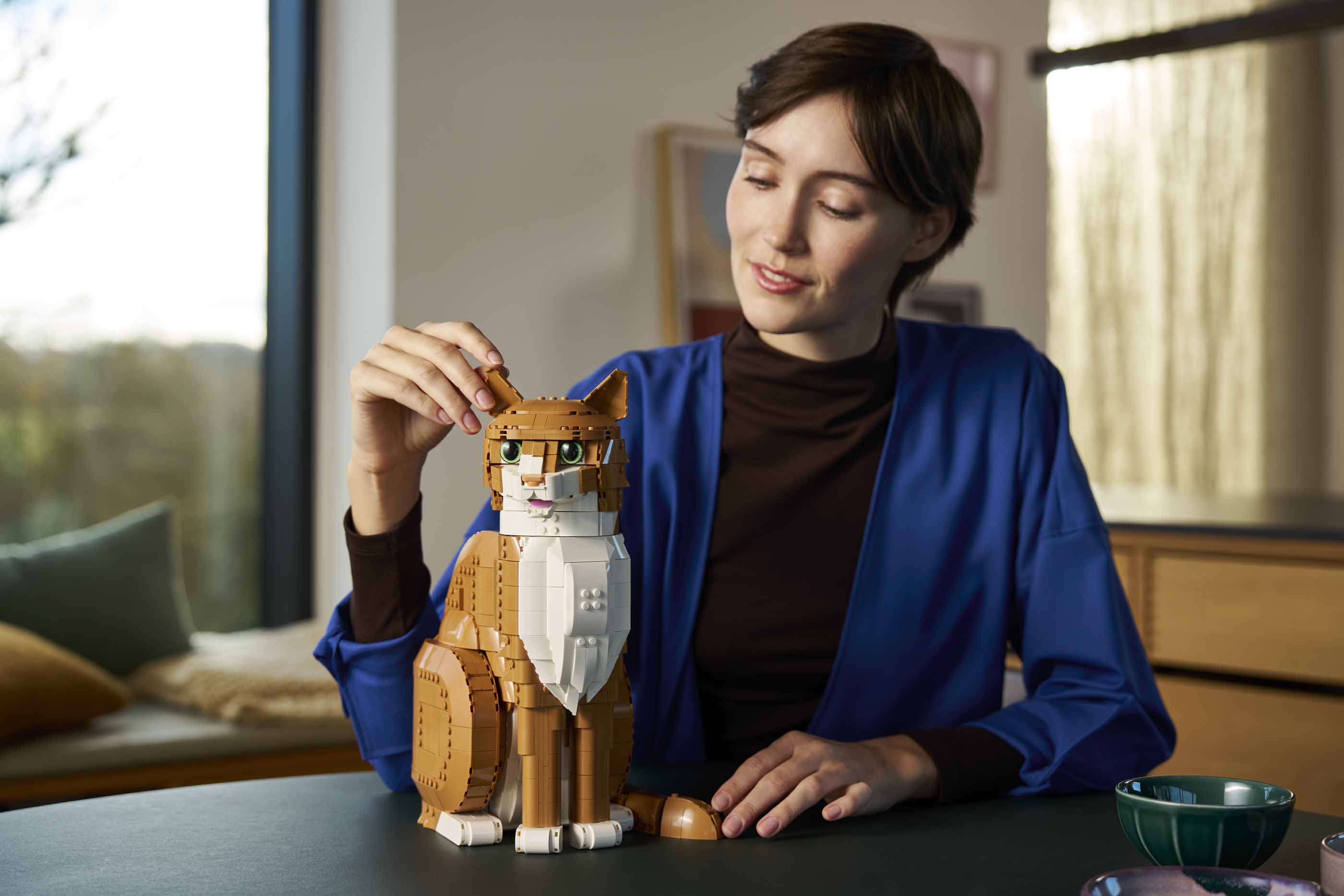 Compatible - 21376 - IDEAS - Orange Cat - 1755 Pieces