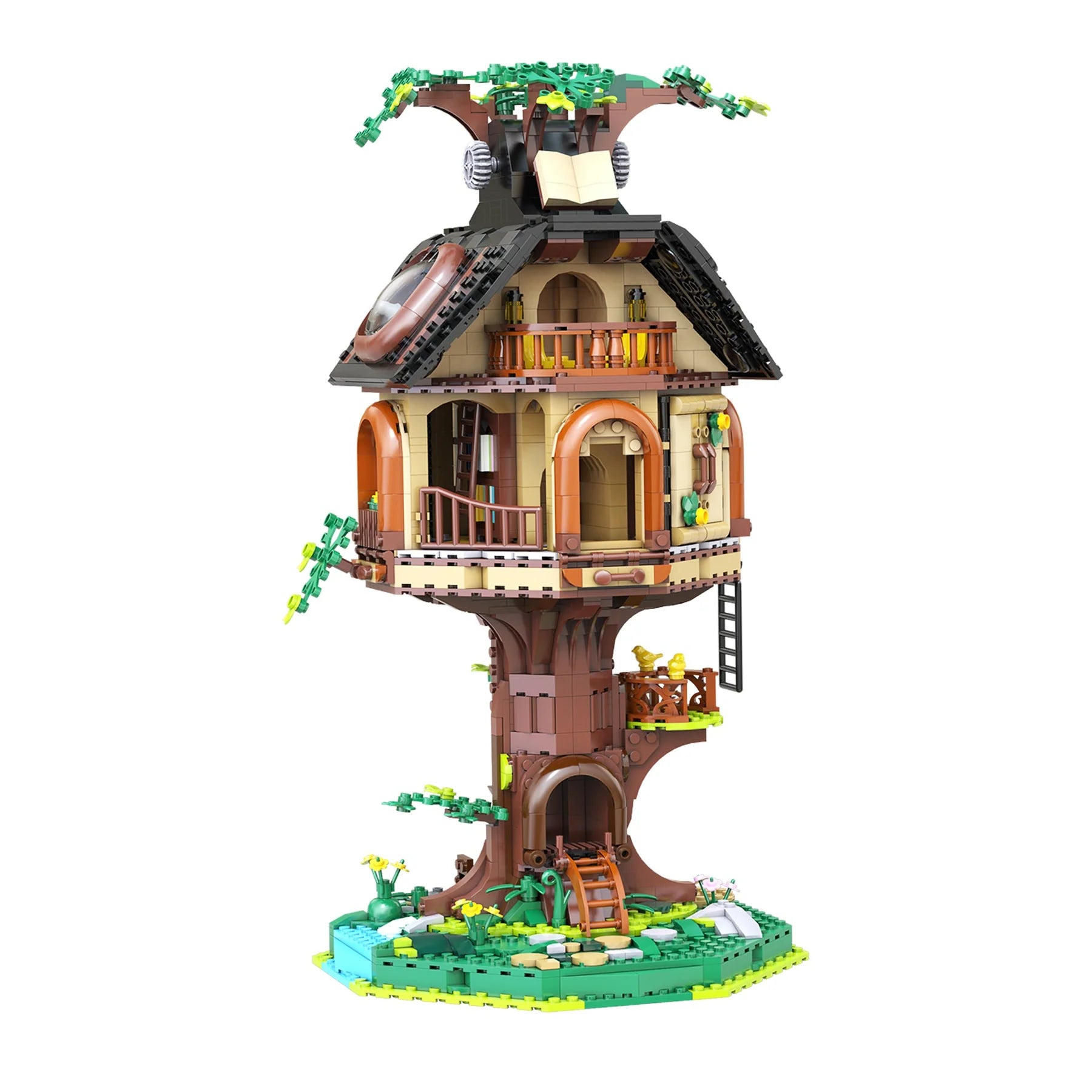 CaDA - C66013 - Tree House Library - 1808 Pieces - LED Kit Included (Group Order Discount Not Applicable)