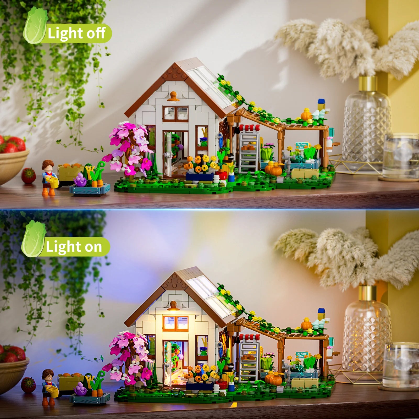 Funwhole/Lumibricks - F9059 - Home Greenhouse - 1428 Pieces