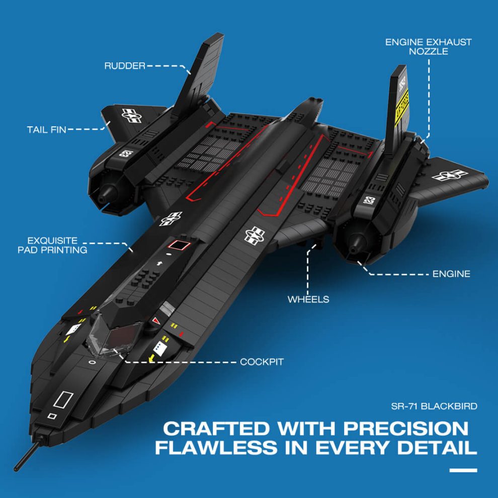 Reobrix - 33041 - SR-71 Blackbird - 1,775 Pieces
