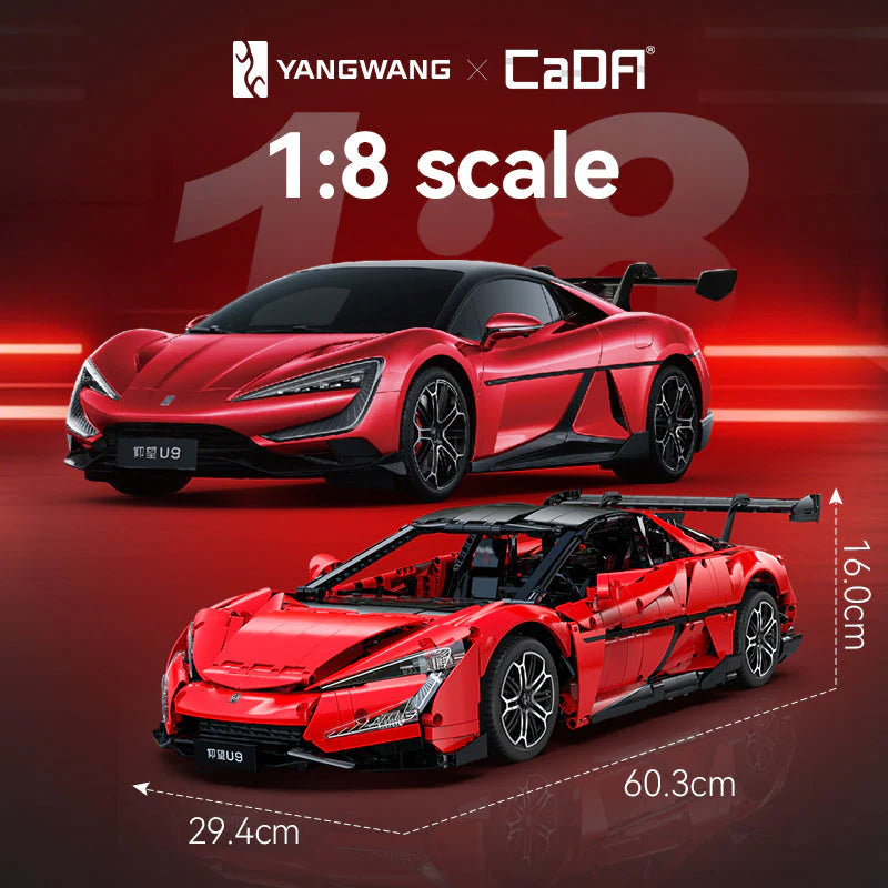 CaDA - C64011W - YangWang U9 Supercar - 3671 Pieces