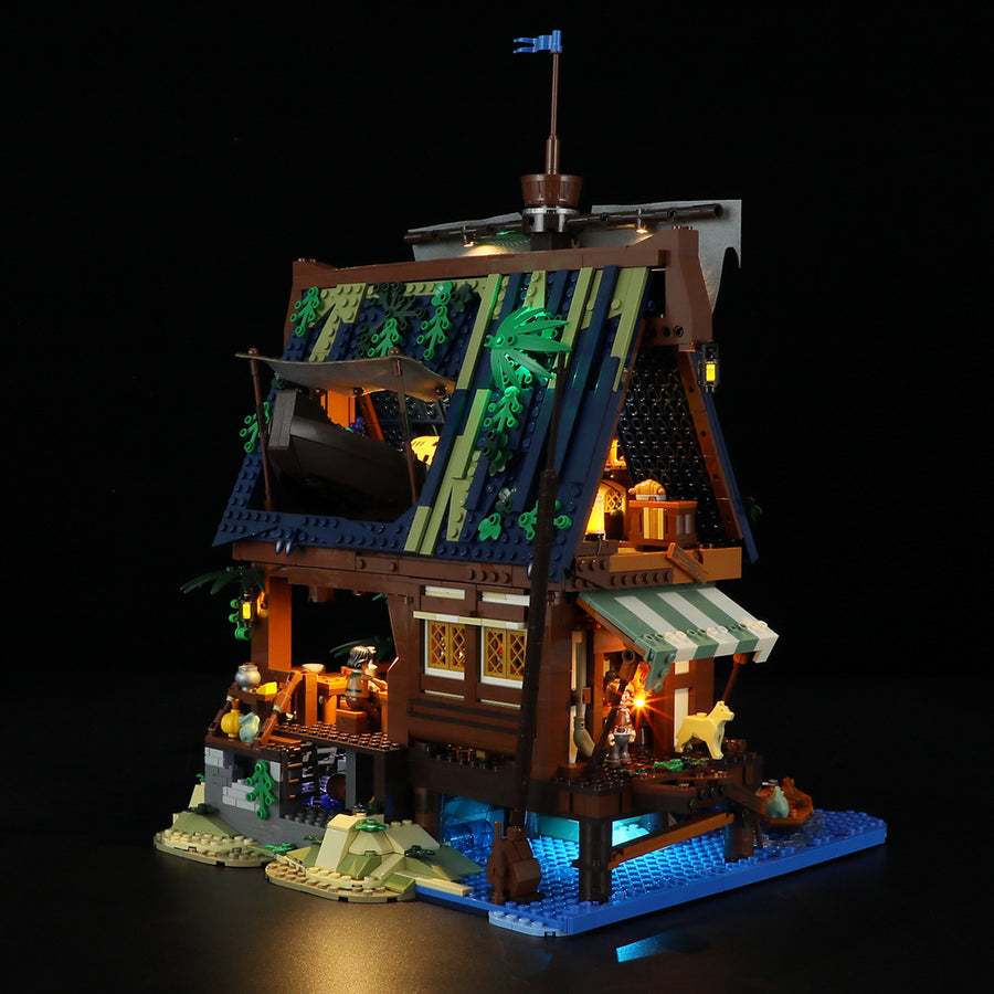 Funwhole/Lumibricks - F9011 - Medieval Pier Inn - 2,143 pieces