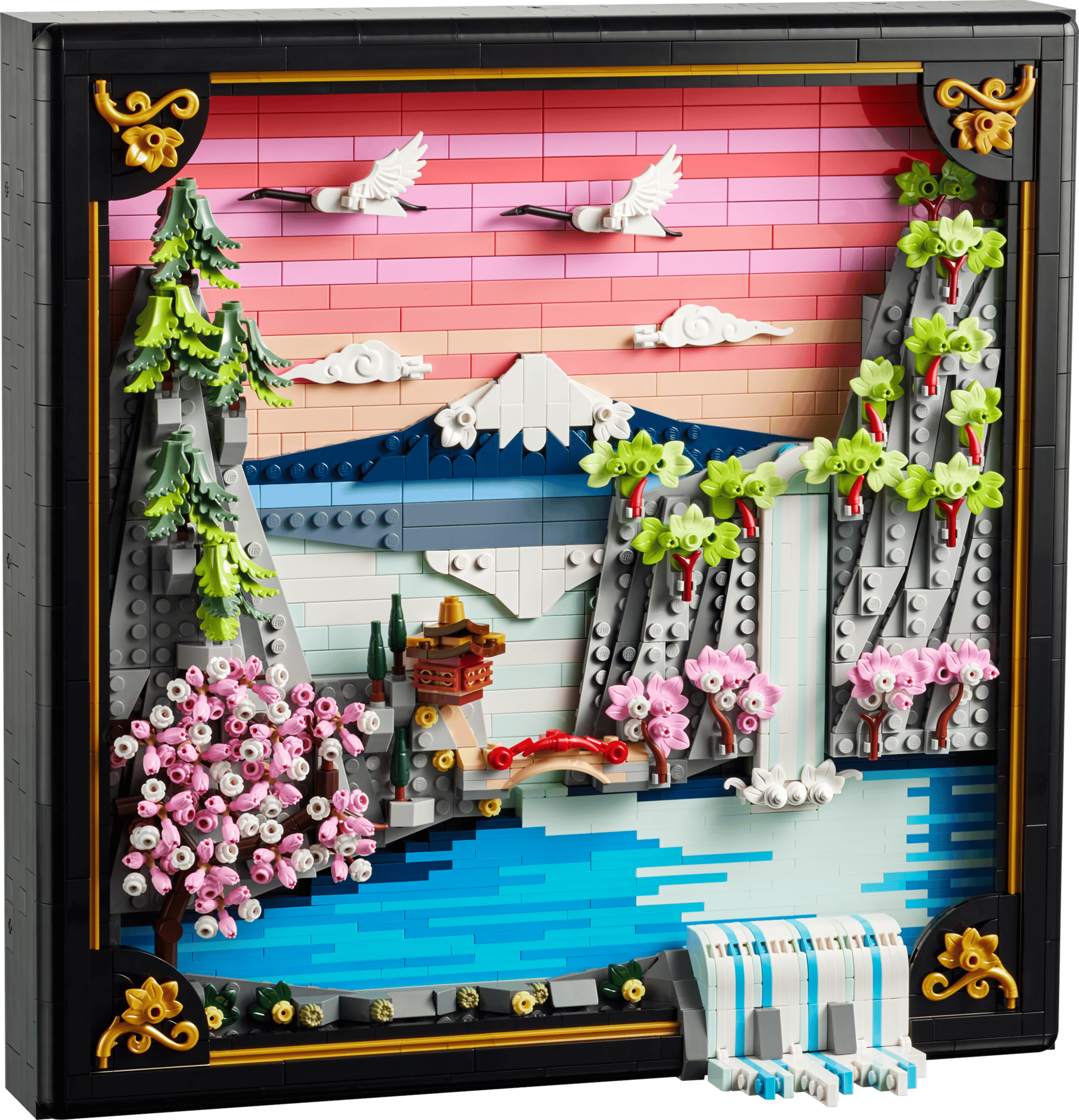 Compatible - 31218 - Art - Japanese Cherry Blossom Landscape - 1812 Pieces