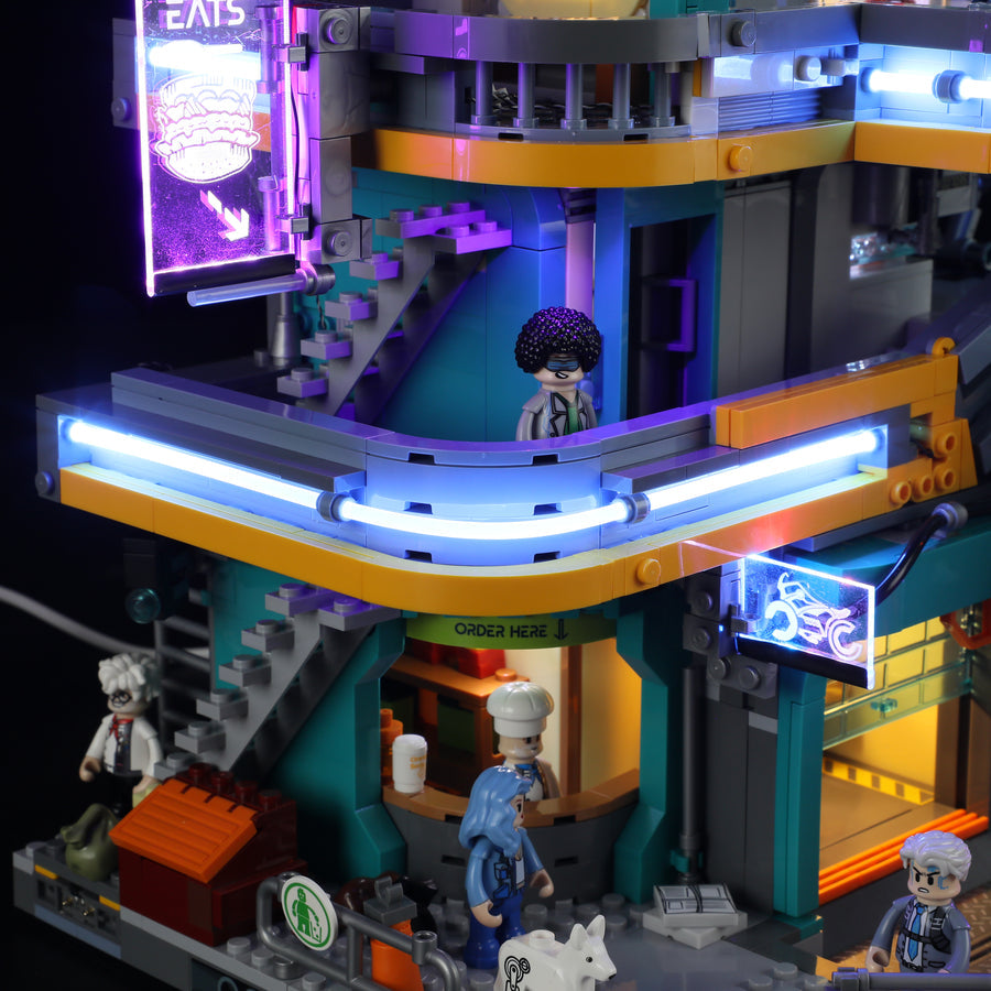 Funwhole/Lumibricks - F9042 - Cyberpunk Apartment - 2507 Pieces