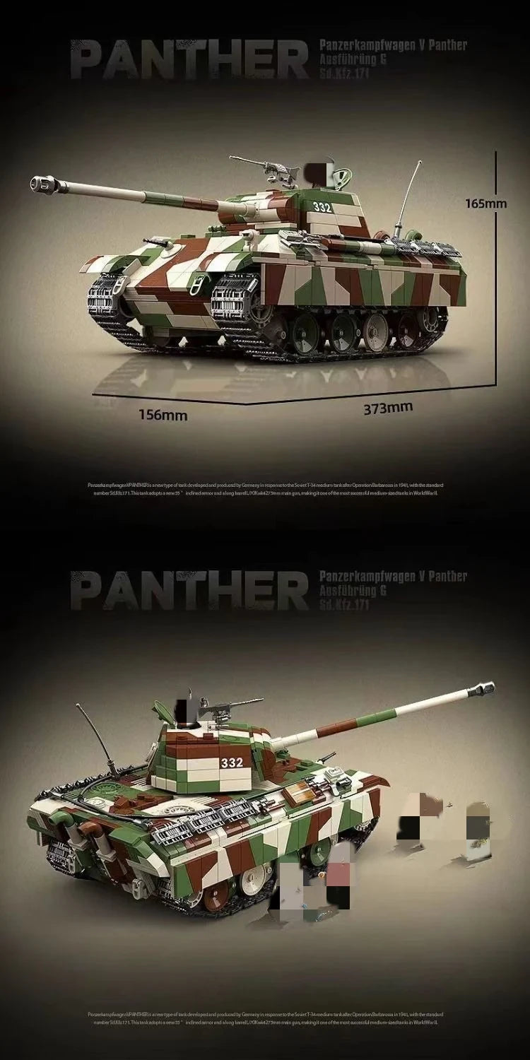 Quan Guan - 100252 - Panzerkampfwagen V Panther Ausf.G - 2276 Pieces