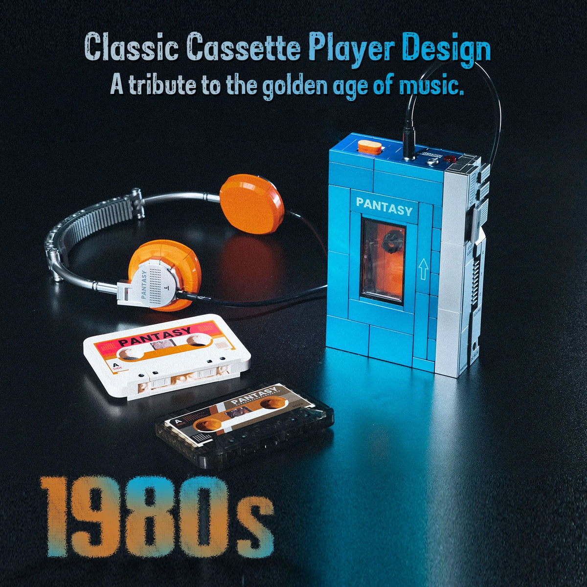 Pantasy - 85039 - Retro Series - Cassette Player - 569 Pieces