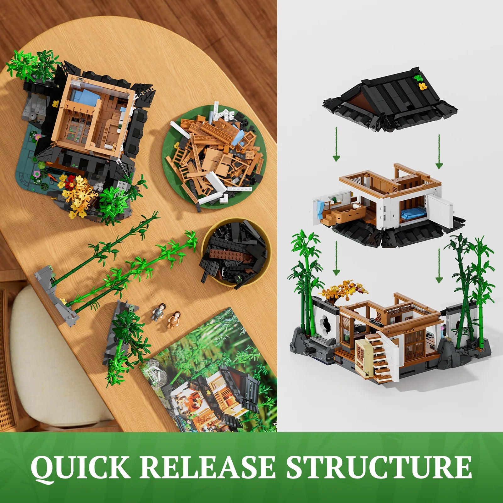Lumibricks - L0975 - Bamboo House - 2432 Pieces
