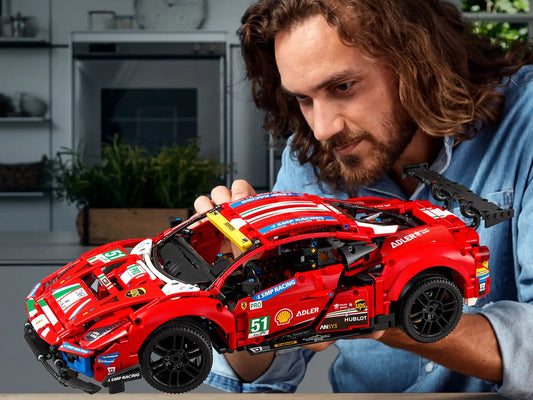 Compatible - 42125 -  Ferarri 488 - GTE “AF Corse #51” - 1684 Pieces