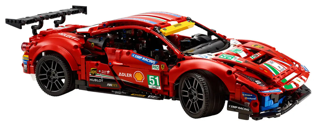 Compatible - Technic - 42125 - Ferrari - 488 GTE AF Corse "51" Supercar - 1684 Pieces