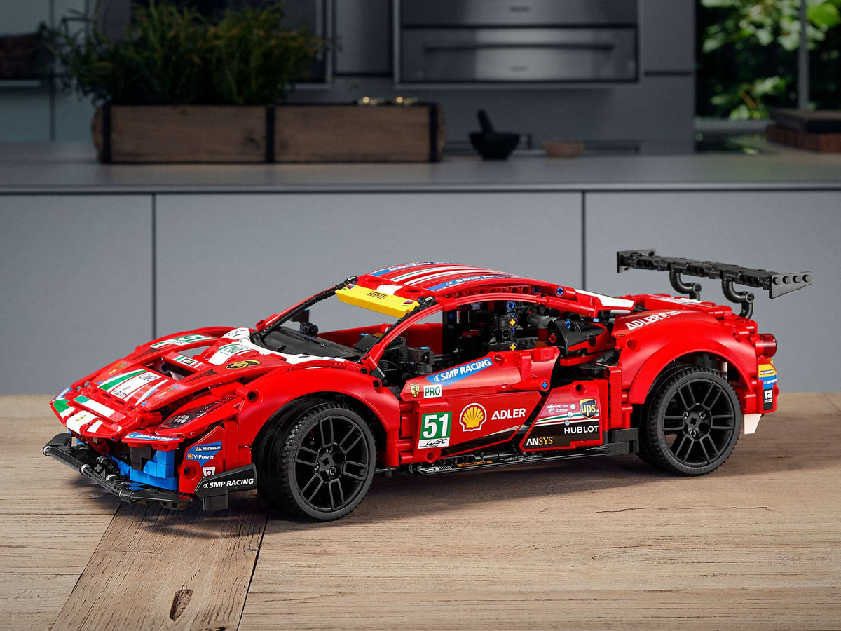 Compatible - Technic - 42125 - Ferrari - 488 GTE AF Corse "51" Supercar - 1684 Pieces