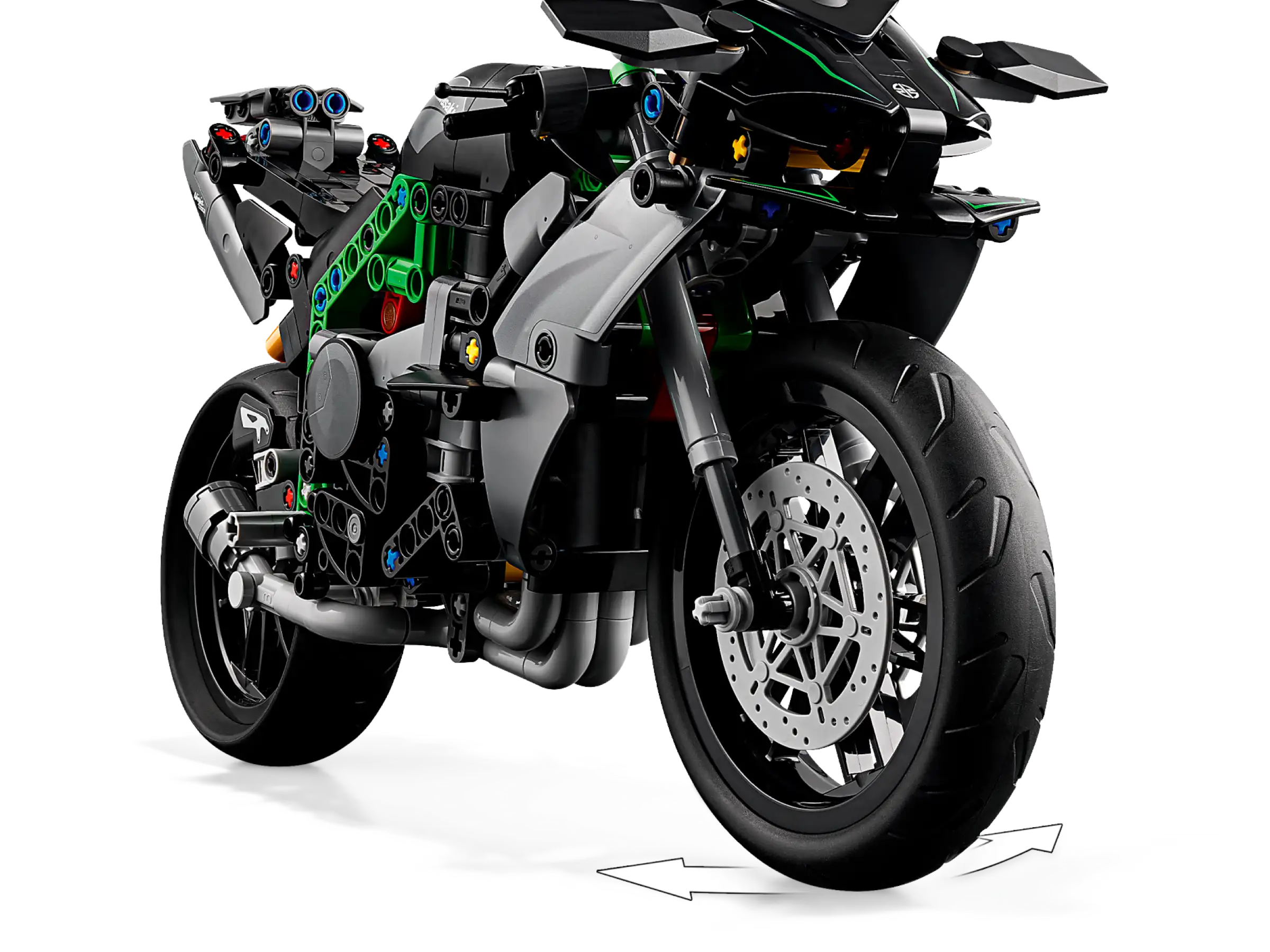 Compatible - Technic - 42170 - Kawasaki Ninja H2R Motorcycle - 643 Pieces