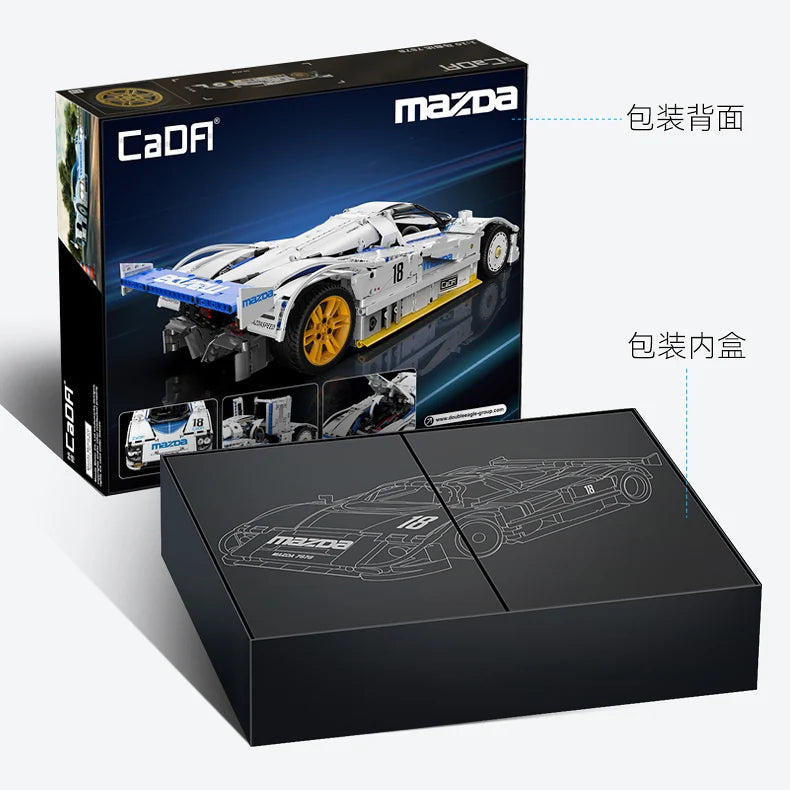CaDA - C63007W - Mazda 787B - 1:10 Scale - 1797 Pieces