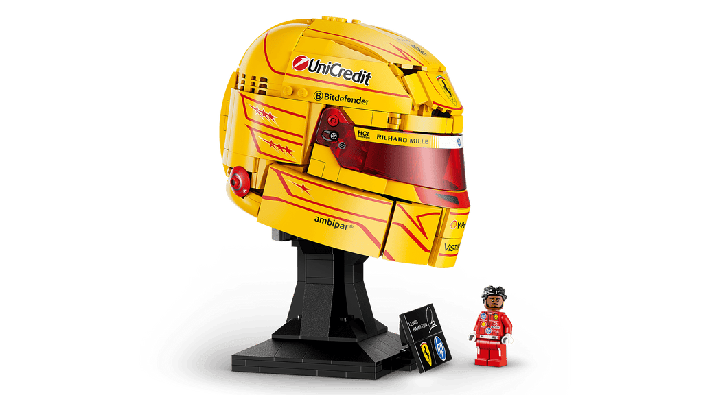 Compatible - 43022 - Editions - Scuderia Ferrari HP Lewis Hamilton Helmet - 884 Pieces