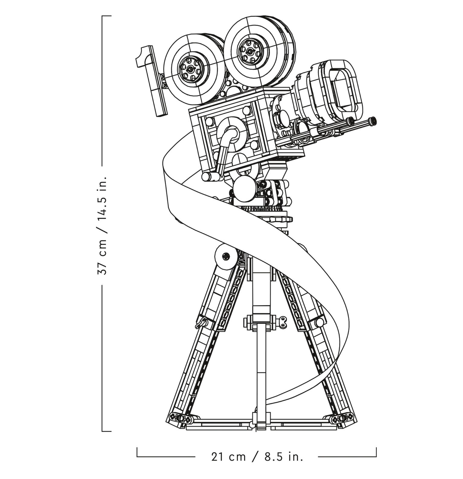 Compatible - Disney - 43230 - Walt Disney Tribute Camera - 811 Pieces