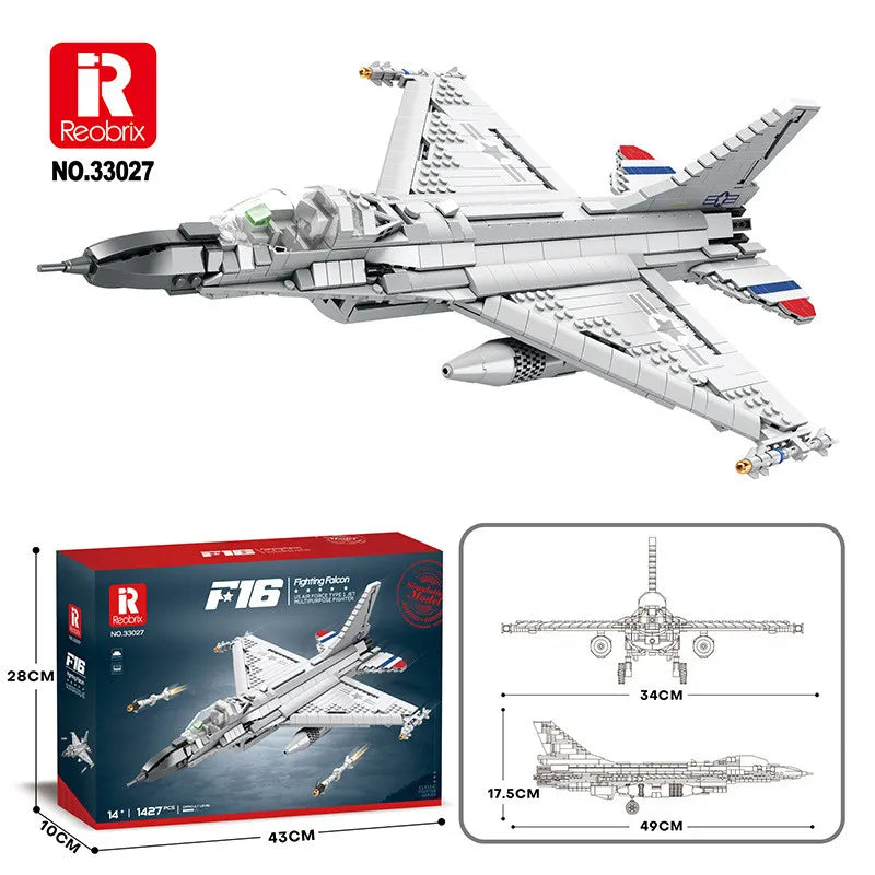 Reobrix - 33027 - F-16 Falcon - 1,427 pieces