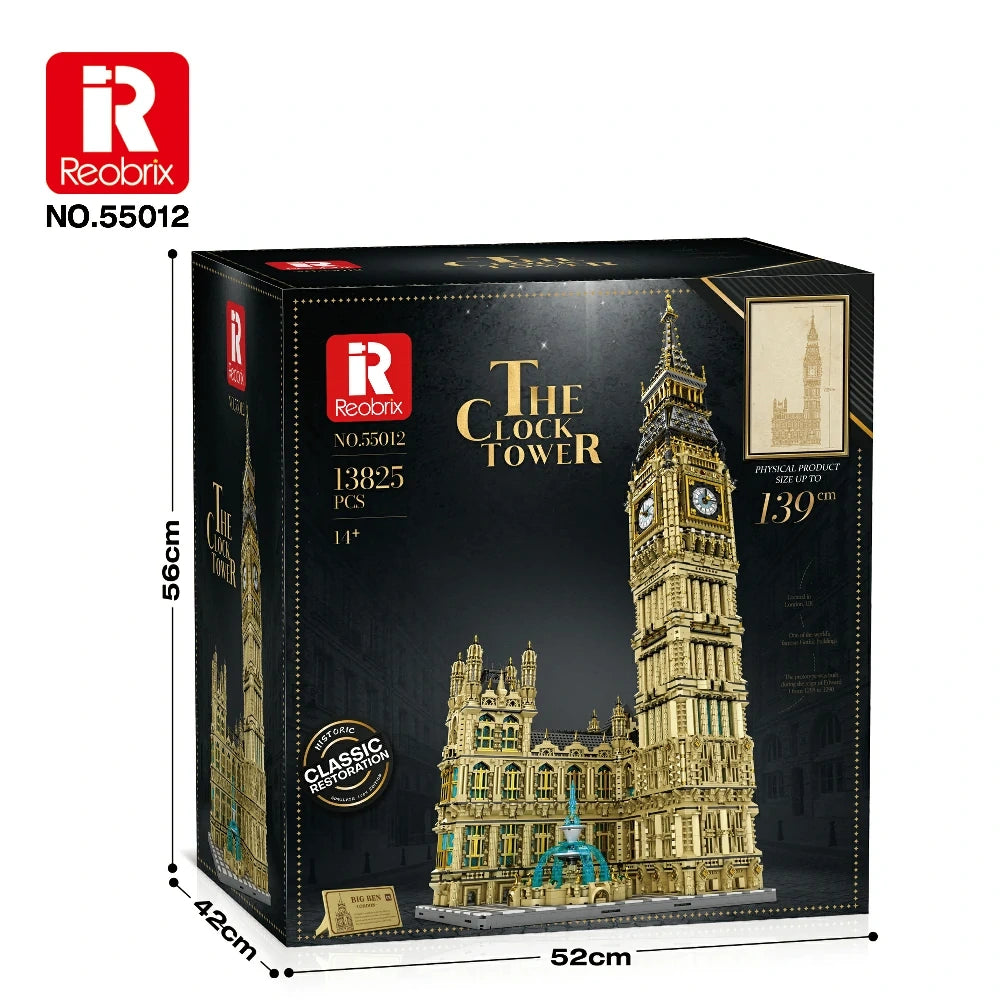 Reobrix - 55012 - Elizabeth Clock Tower Big Ben - 13825 Pieces