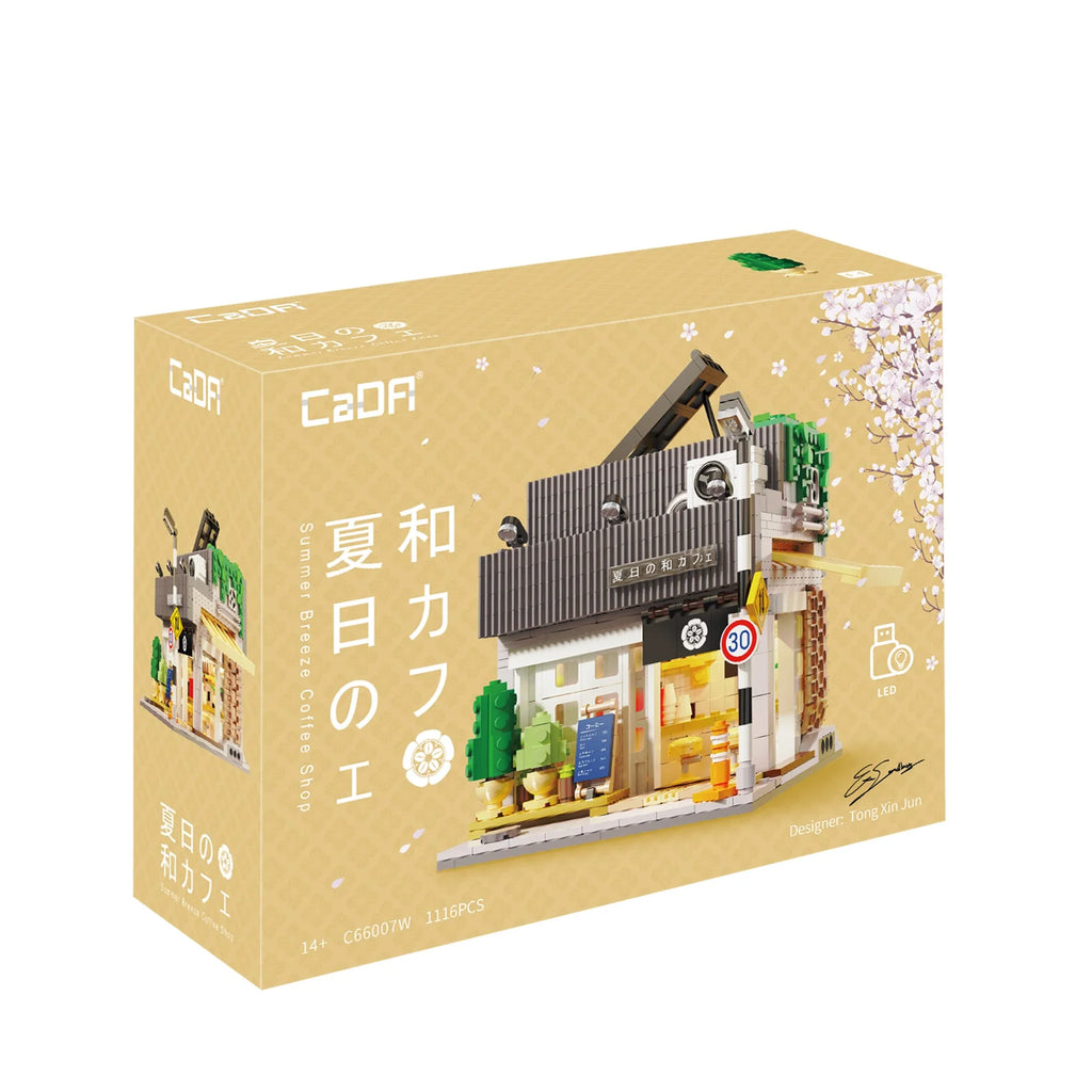 CaDA - C66007 - Summer Breeze Coffee Shop - 1108 Pieces - LED Kit Included