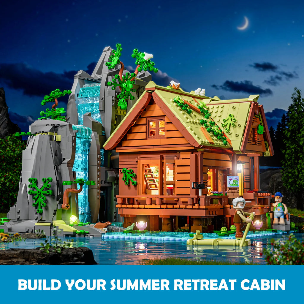 Lumibricks - L9083 - Waterfall Cabin - 2539 Pieces