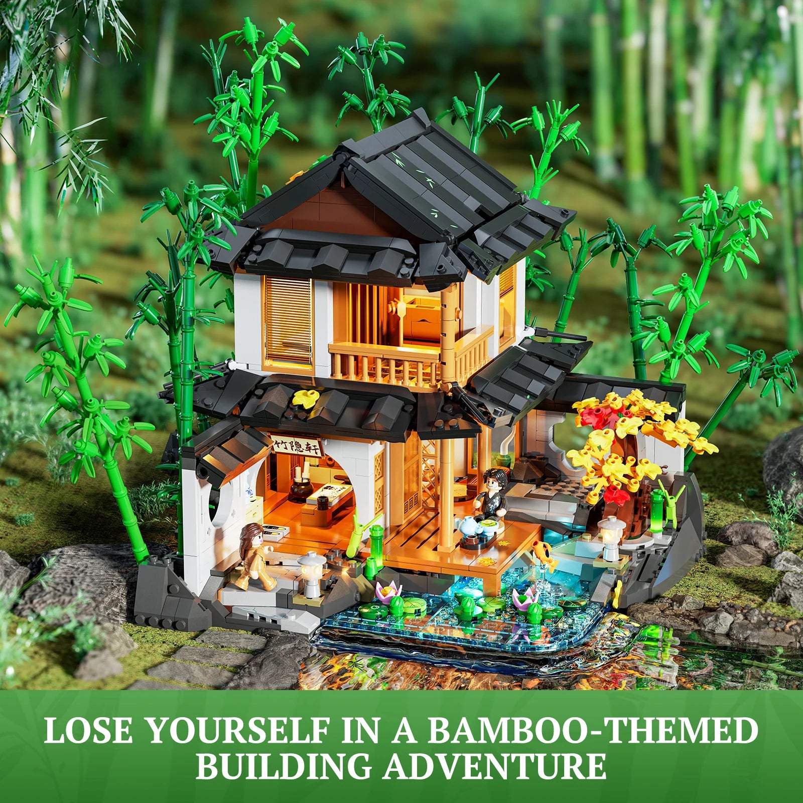 Lumibricks - L0975 - Bamboo House - 2432 Pieces