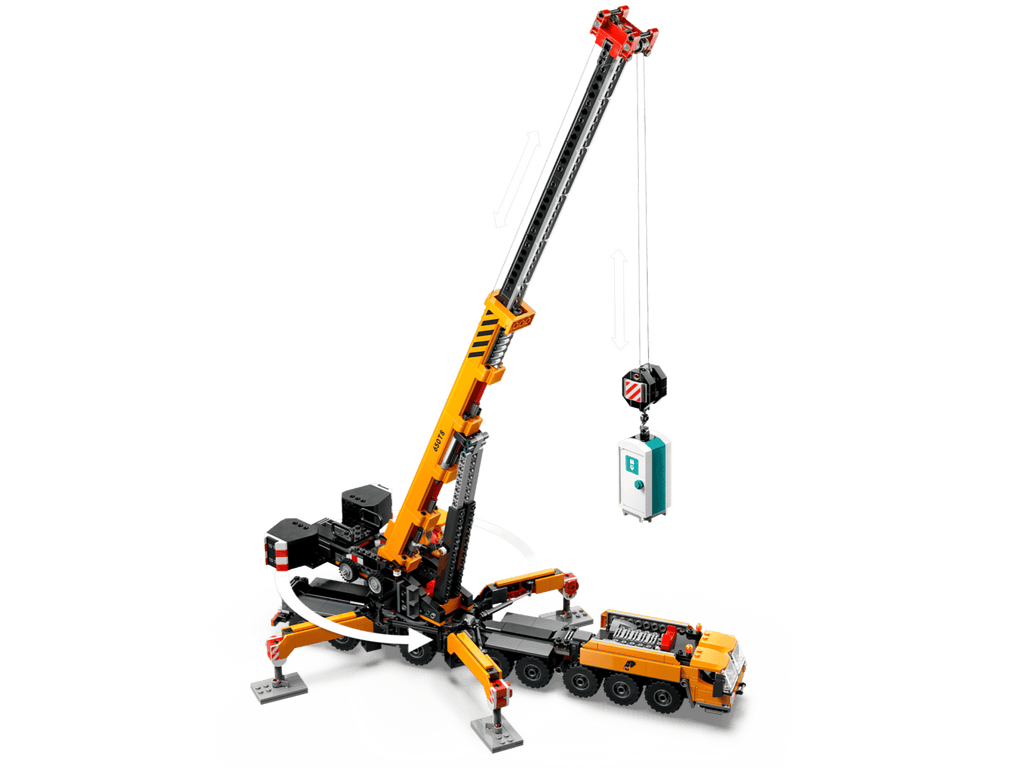Compatible - City - 60409 - Yellow Mobile Construction Crane - 1116 Pieces