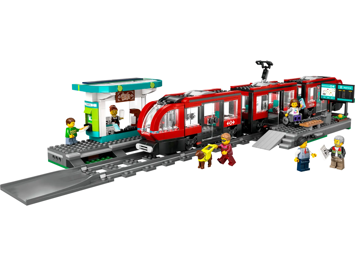 Compatible - 60423 - City - Downtown Streetcar And Station - 811 Pieces