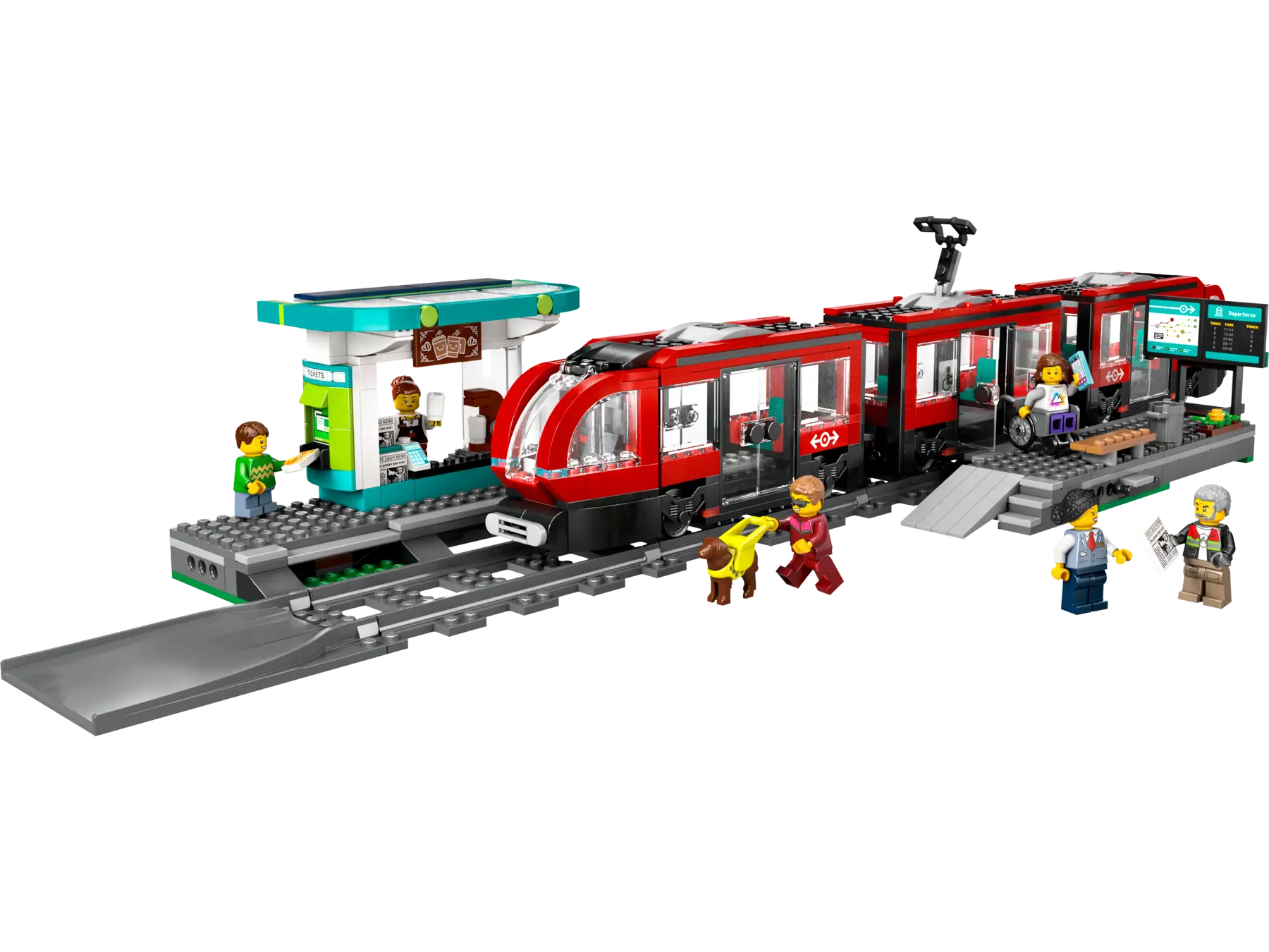 Compatible - City - 60423 - Downtown Streetcar and Station - 811 Pieces