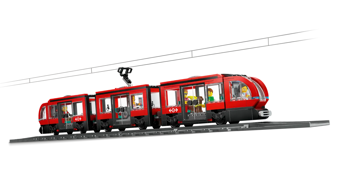 Compatible - 60423 - City - Downtown Streetcar And Station - 811 Pieces