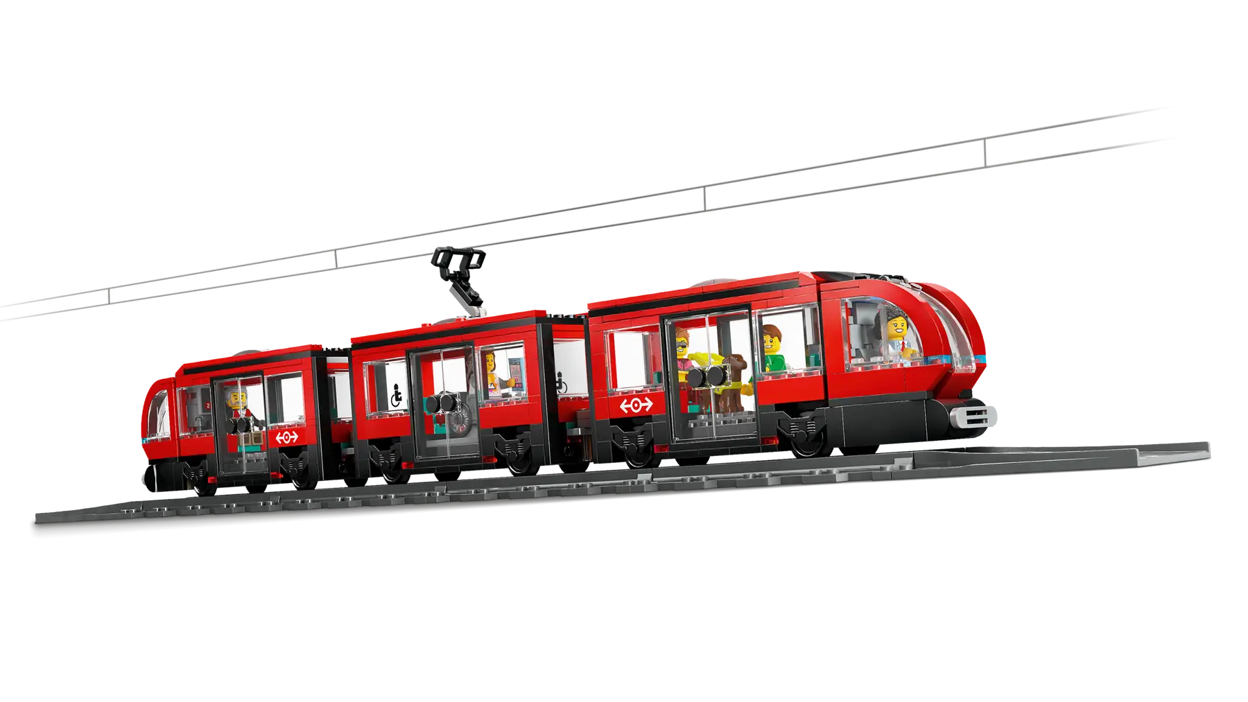 Compatible - City - 60423 - Downtown Streetcar and Station - 811 Pieces