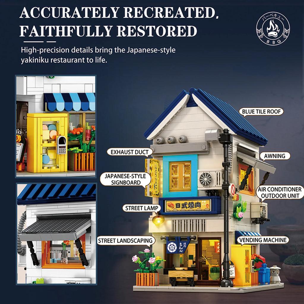 Reobrix - 66506 - BBQ Restaurant - 1389 Pieces