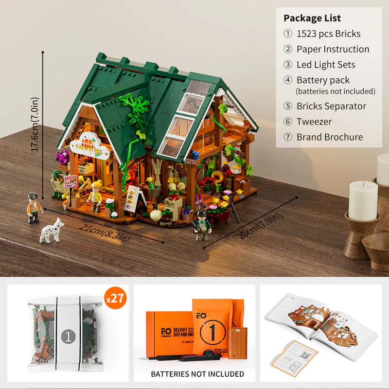 Funwhole/Lumibricks - F9029 - Farm Store - 1523 Pieces