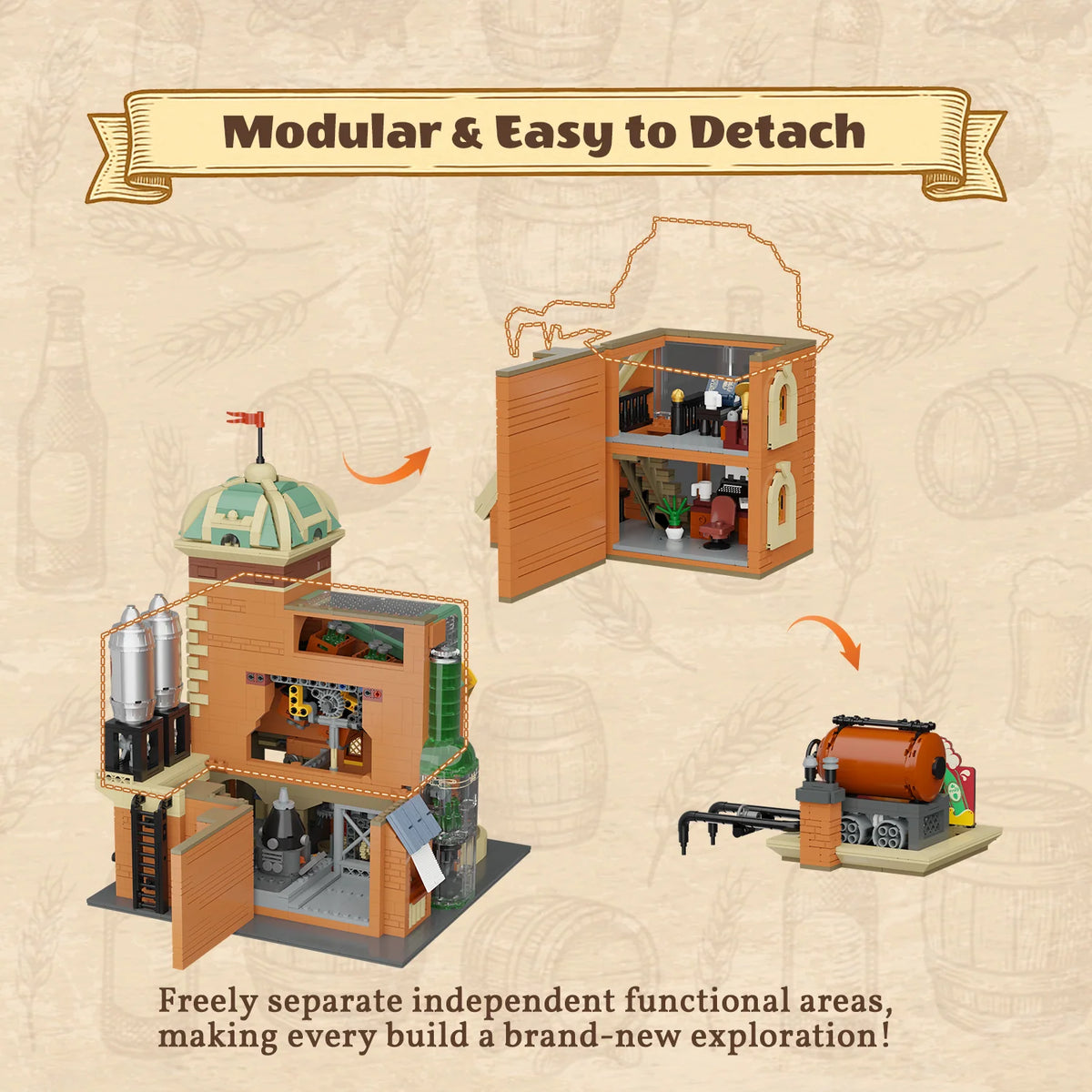 Pantasy - 85023 - Craft Brewery - 3300 Pieces