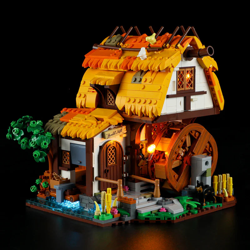 Funwhole/Lumibricks - F9061 - Medieval Water Mill - 1278 Pieces
