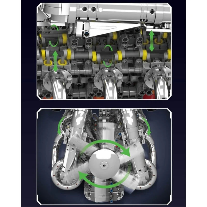 Mould King - 10168 - V8 Twin Turbo Engine - 2899 Pieces