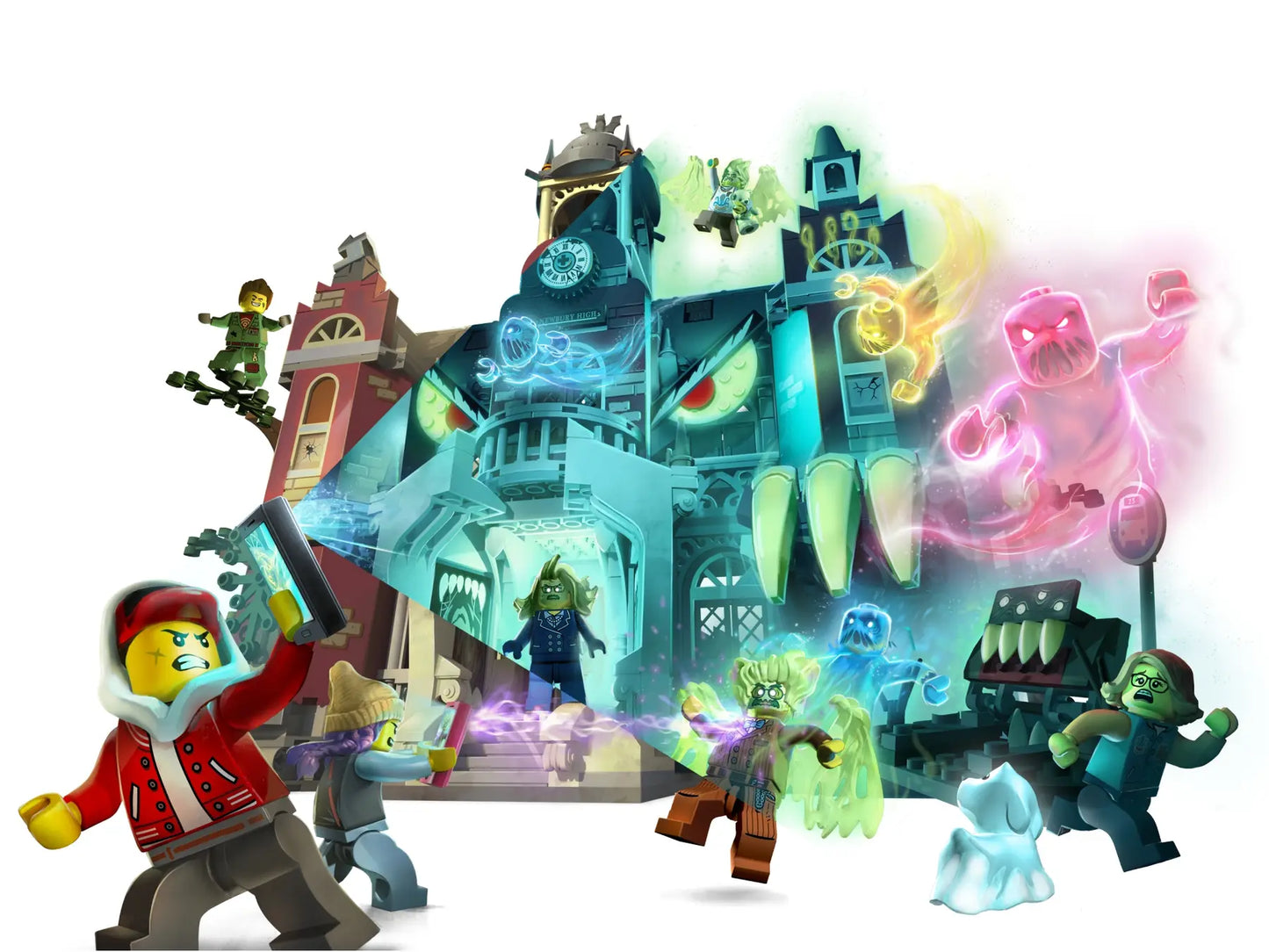 Compatible - 70425 - Icons - Newbury Haunted High School - 1474 Pieces