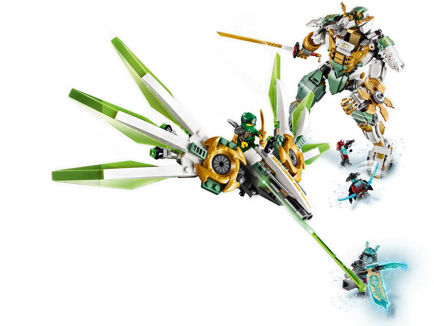 Compatible - 70676 - Lloyd's Titan Mech - 876 Pieces - Ninjago Series