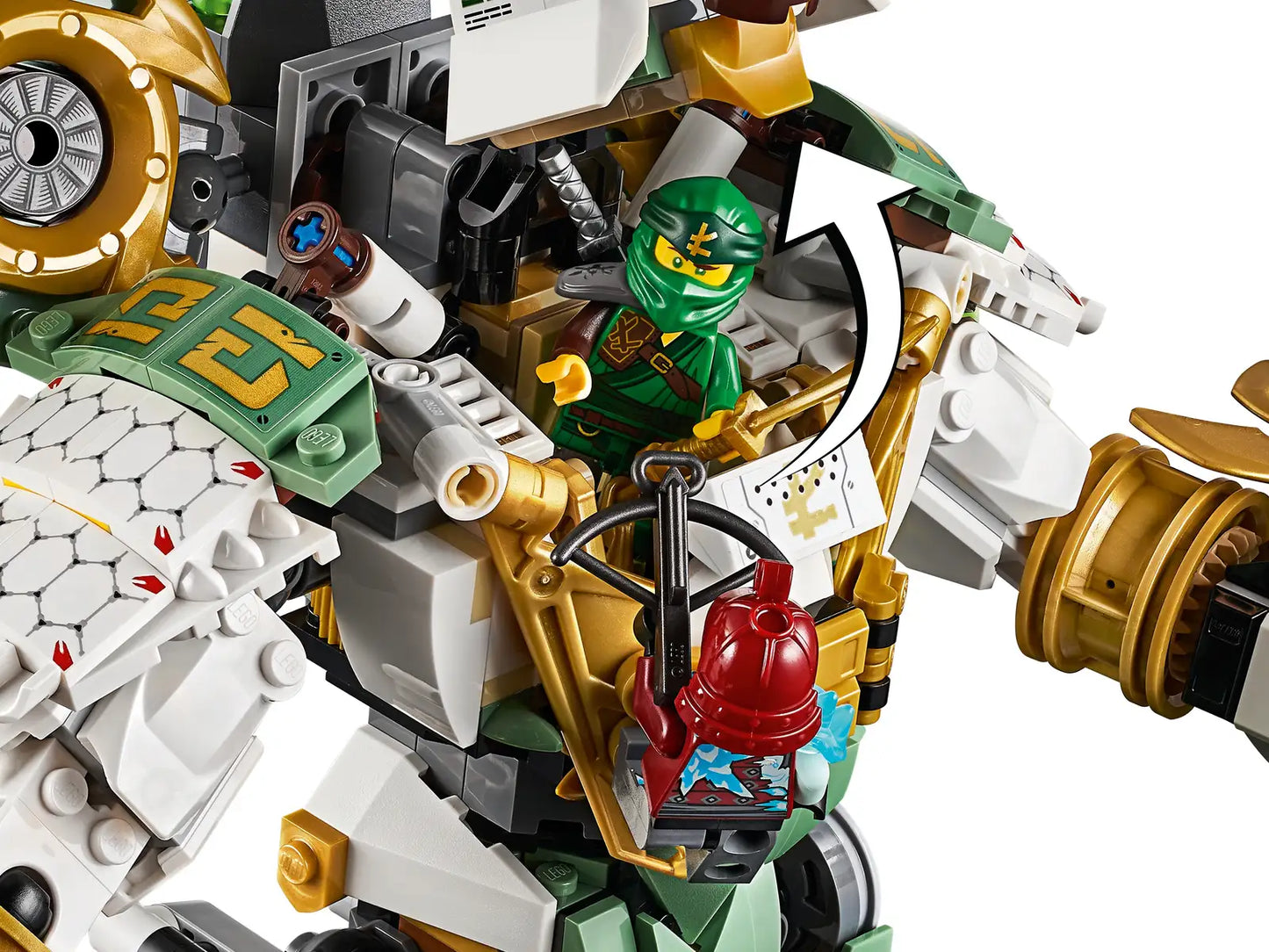 Compatible - 70676 - Lloyd's Titan Mech - 876 Pieces - Ninjago Series