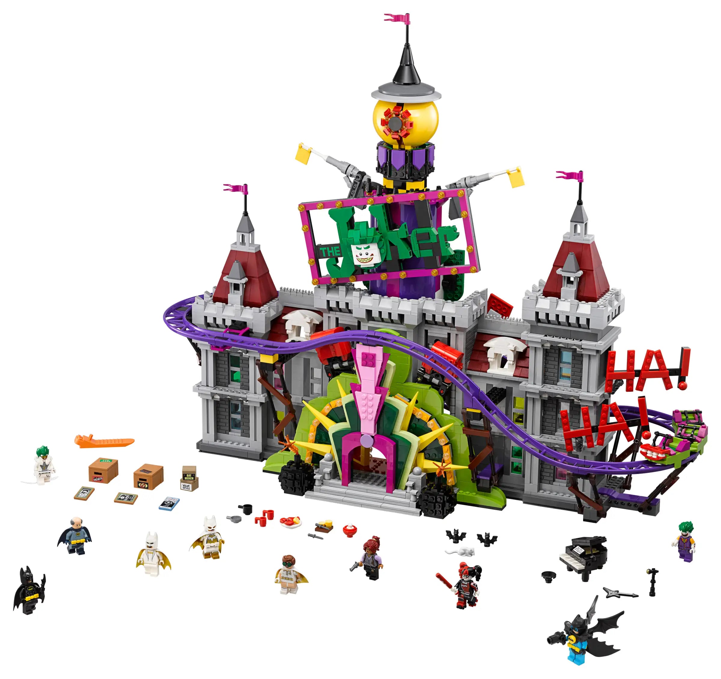 Compatible - LEGO Movie - 70922 - Batman - The Joker Manor - 3444 Pieces