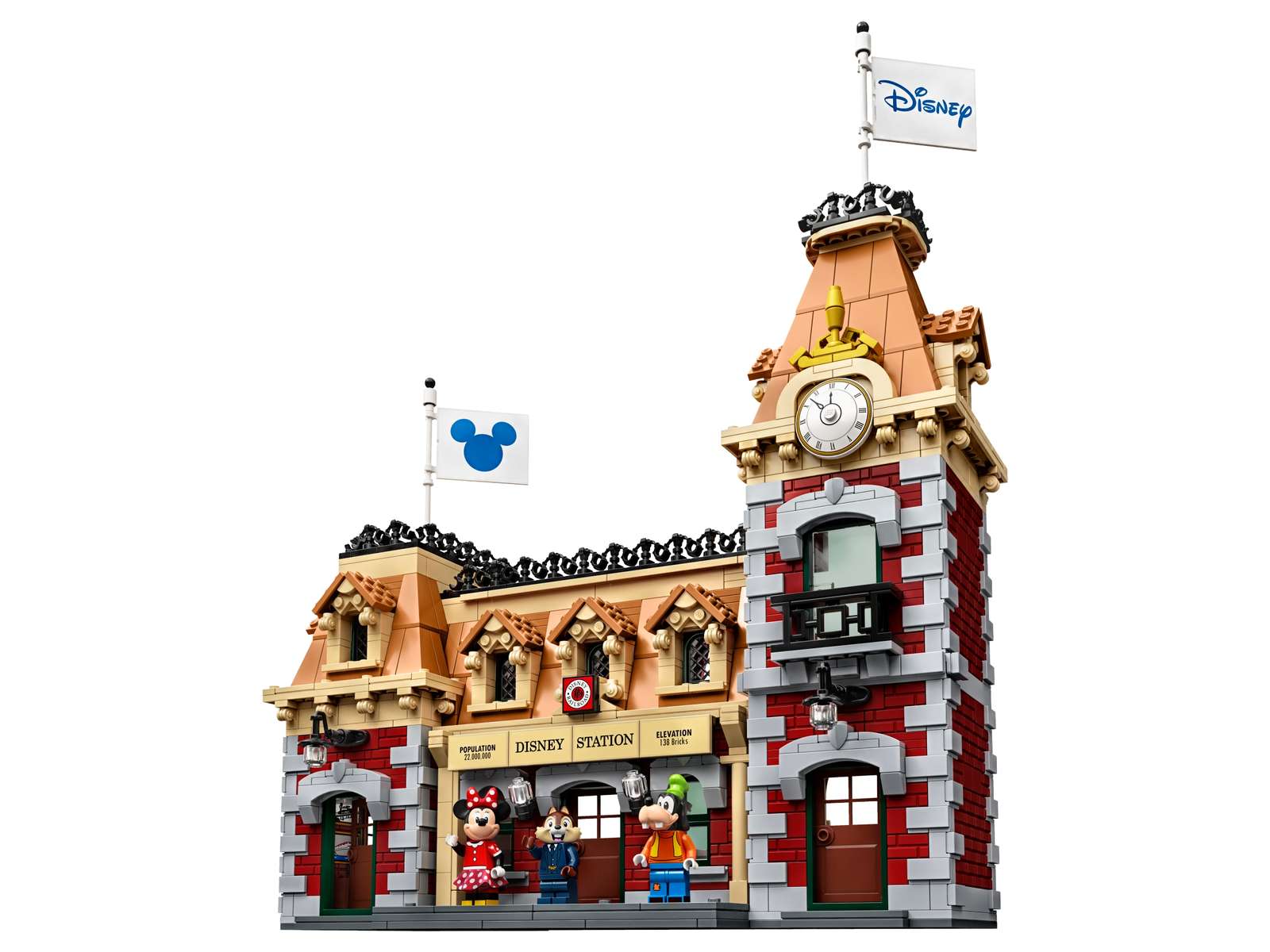 Compatible - Disney - 71044 - Disney Train and Station - 2925 Pieces (w/ Powered UP)