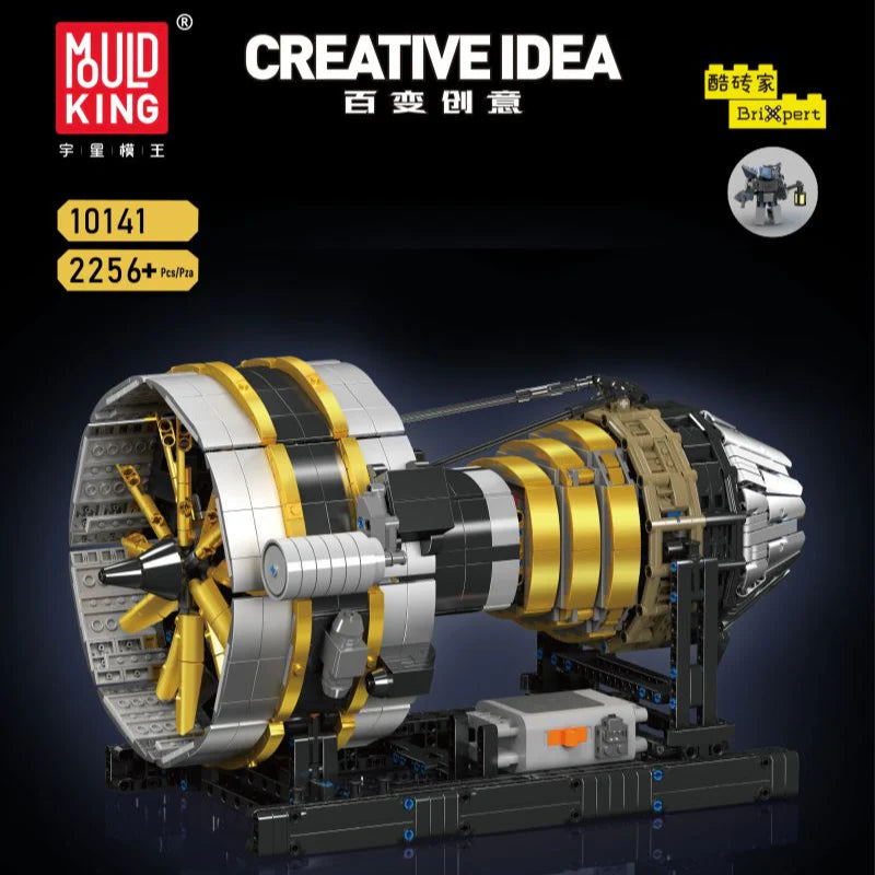 Mould King - 10141 - F14 Aircraft Engine - 2256 Pieces - Dynamic Version