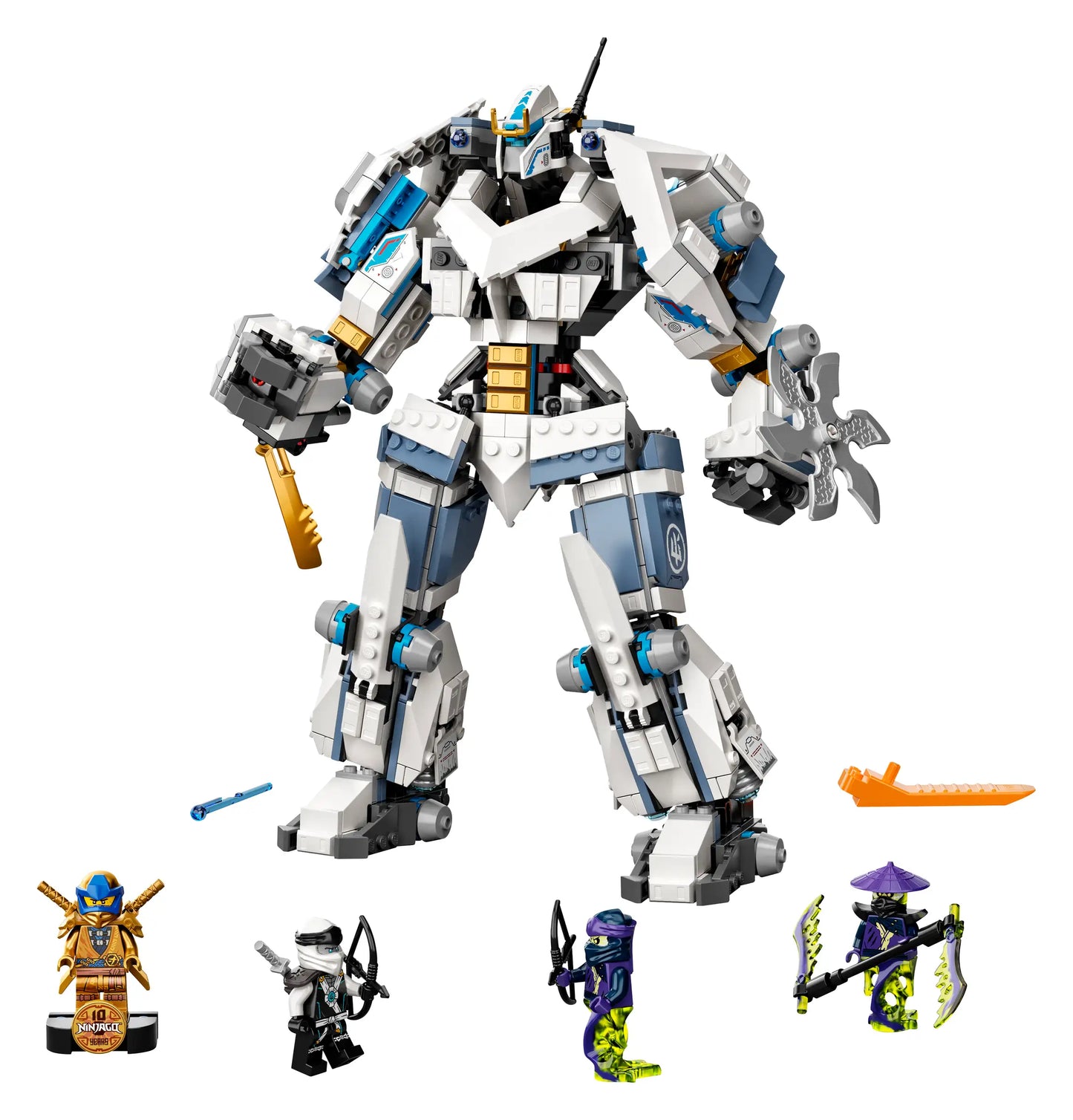 Compatible - 71738 - Zane's Titan Mech Battle - Ninjago Series - 840 Pieces