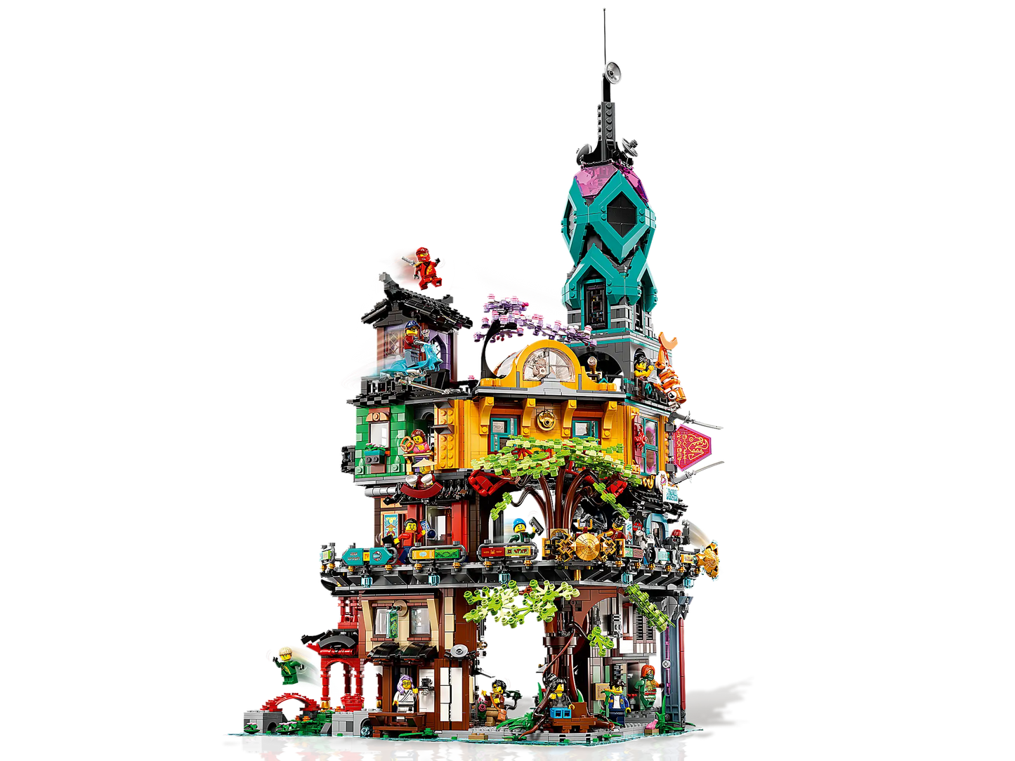 Compatible - 71741 - Ninjago City Gardens - 5686 Pieces