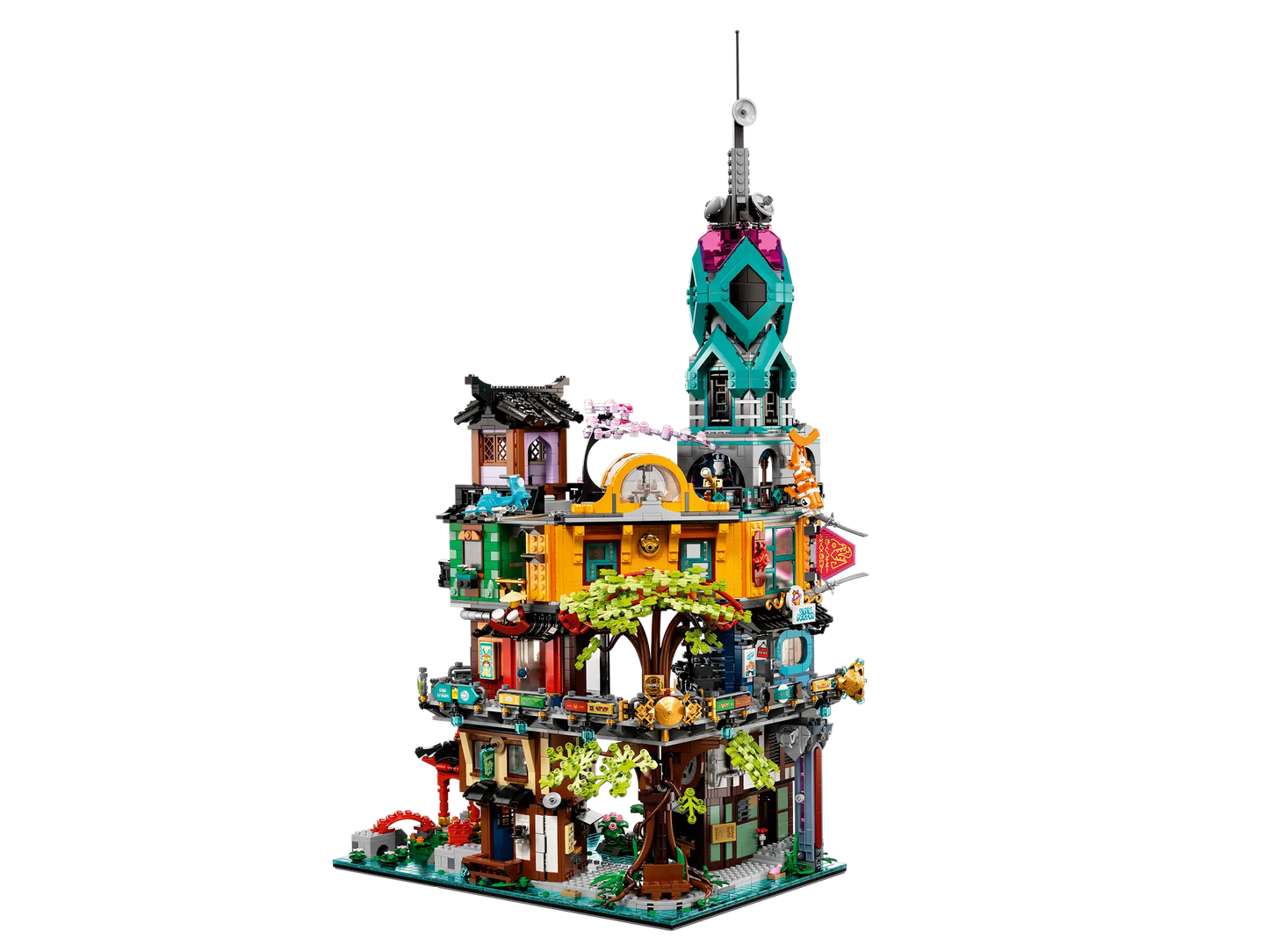 Compatible - 71741 - Ninjago City Gardens - 5686 Pieces