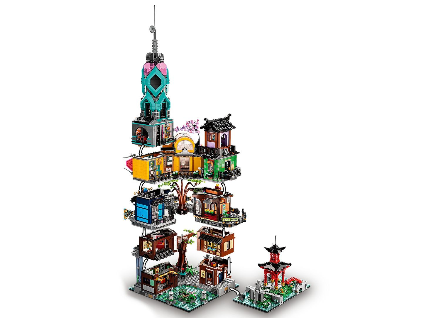 Compatible - 71741 - Ninjago City Gardens - 5686 Pieces